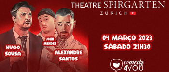 Zurique, Suiça 🇨🇭 4 Março 2023 - Hugo Sousa, Alexandre Santos, John Mendes
